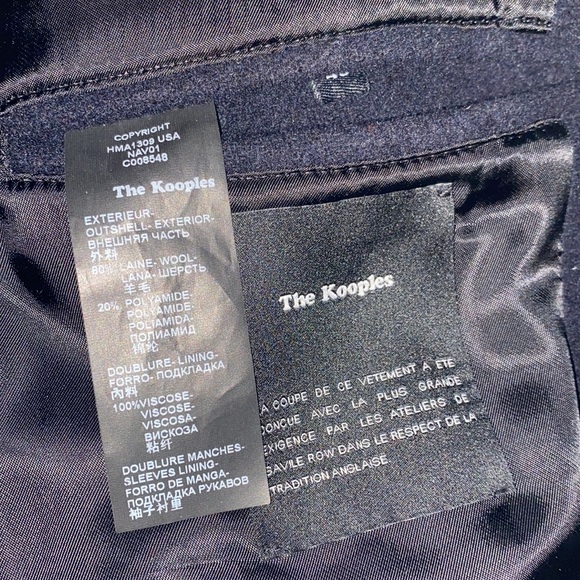 The kooples wool blend coat dark navy - Picture 10 of 13